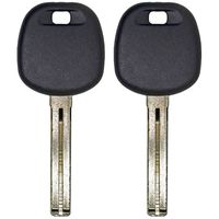 qualitykeylessplus Two Replacement Transponder Chip Keys TOY40BT4PT for Lexus Vehicles with Free KEYTAG