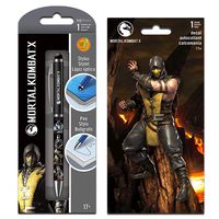 InkWorks Mortal Kombat Stylus Pen Set with Decal Sticker (Mortal Kombat Merchandise)