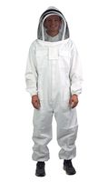 VIVO Professional Medium Cotton Full Body Beekeeping Suit with Veil Hood (BEE-V106M)