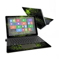 MightySkins Skin Compatible with Samsung Galaxy Book 12" - Green Distortion | Protective, Durable, and Unique Vinyl Decal wrap Cover | Easy to Apply, Remove, and Change Styles | Made in The USA