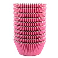 Eoonfirst Pink Foil Metallic Cupcake Case Liners Baking Muffin Paper Cups 198 Pcs