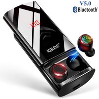 Wireless Earbuds Bluetooth 5.0 Headphones 210H Playtime with 6000mAh Charging Case as Power Bank, Hi-Fi Sound TWS Bluetooth Earbuds in-Ear Headphones IPX5 Waterproof with Mic