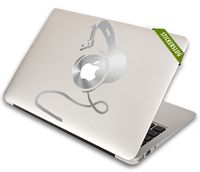 Stickerslug DJ Headphones Decal for Apple MacBook Air Pro