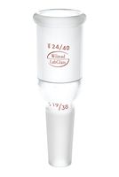 Wilmad-LabGlass LG-1200-112 Reducing/Enlarging Adapter, Standard Taper 24/40 Top Outer, Standard Taper 19/38 Bottom Inner