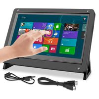 UNIROI Raspberry Pi Touch Screen with Case Holder, 7 Inch TFT LCD Display HDMI Module 1024x600 for Raspberry Pi 3 2 Model B and RPI 1 B+ A BB Black PC Various Systems(with Protective Case)