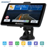 Navigation System for Cars 7 Inch with High Resolution Touch Screen Real Voice Direction Vehicle GPS Navigator Lifetime Map Updates