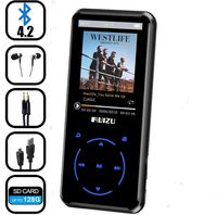 MP3 Player with OTG Adapters, 8GB MP3 Player with Bluetooth 4.2, Portable HiFi Lossless Sound MP3 Music Player with 2.4'' Screen FM Radio Voice Recorder E-Book, Support up to 128GB
