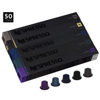 Nespresso Capsules OriginalLine, Intenso Variety Pack, Dark Roast Espresso Coffee, 50 Count Coffee Pods, Brews 1.35oz