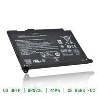 CQCQ Compatible BP02XL Battery Replacement for HP Pavilion PC 15 AU000 AU010WM 15-AU018WM 15-AU040WM 15-AU099WM [7.7V 41Wh]