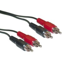 RCA Stereo Audio Cable, Dual RCA Male, 2 Channel (Right and Left), 12 Foot
