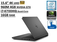Dell Inspiron i7559 15.6in UHD (3840x2160) 4K TouchScreen Gaming Laptop: Intel Quad-Core i7-6700HQ | 16GB RAM | NVIDIA GTX 960M 4GB | 1TB HDD | Windows 10 (Renewed)