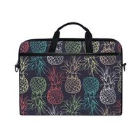 ALAZA Retro Pineapple Tropical Fruit 15 inch Laptop Case Shoulder Bag Crossbody Briefcase Messenger Sleeve for Women Men Girls Boys with Shoulder Strap Handle, Back to School Gifts for Her Him