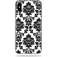 MightySkins Skin Compatible with Apple iPhone X - Vintage Damask | Protective, Durable, and Unique Vinyl Decal wrap Cover | Easy to Apply, Remove, and Change Styles | Made in The USA