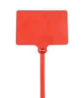 Aviditi Identification Cable Tie, 9" L x 1/4" W, 120 lb Tensile Strength, Red, Case of 100 (CTID84)