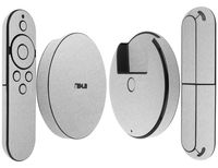 Skinomi Brushed Aluminum Full Body Skin Compatible with Google Nexus Player (Full Coverage) TechSkin Anti-Bubble Film