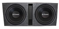 Q Power 2 QPF15 15" 2200W Deluxe DVC Subwoofers + Vented Ported Box Enclosure