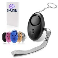 Personal Alarm Keychain for Self-Defense Multifunctional Safe-Sound Personal Alarm for Women, Kids, Elderly Stay Away from Assault,Rape,Earthquake- 140Db- LED Light System for Night Security(Black)