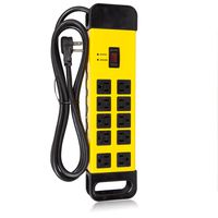 Maxxima 10 Outlet Heavy Duty Power Strip, 1440 Joules Surge Protection, Grounded