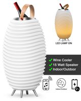 Kooduu Synergy Wireless Indoor or Outdoor Bluetooth Speaker, LED Glow Light and Ice Bucket in One, Pro 65