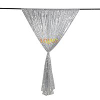 LQIAO On Sale Silver-SEQUIN BACKDROP CURTAIN-7FTx7FT Sequin Photo Backdrop,Photo Booth Background,Sequence Christmas/New Year Backdrop Curtain, Pocket 7x7FT(210x215cm))