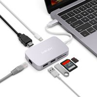 MINIX NEO C-X, USB-C Multiport Adapter with HDMI - Space Gray [10/100Mbps Ethernet] (Compatible with Apple MacBook and MacBook Pro). Sold Directly Technology Limited.