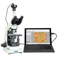 OMAX 40X-2000X LED Plan Advanced Trinocular Compound Microscope+5.0MP Camera