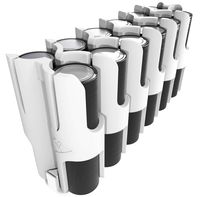 East Brooklyn Labs Durable AA Battery Storage Caddy Can Hold Up to 12 Batteries Compatible with The Radcad Charger