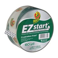 Duck Brand EZ Start Packing Tape Refill, 1.88 Inch x 60 Yard, Clear, 1 Roll (299002)