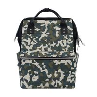 Diaper Bags Backpack Purse Mummy Backpack Fashion Mummy Maternity Nappy Bag Cool Cute Travel Backpack Laptop Backpack with Camo Pattern Daypack for Women Girls Kids