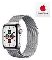 Apple Watch Series 5 (GPS + Cellular, 40mm) -   Stainless Steel Case with  Milanese Loop with AppleCare+ Bundle