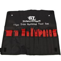 SunplusTrade 11Pc Auto Trim Door Panel Window Molding Upholstery Fastener Clip Removal Tool Kit