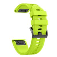 ANCOOL Compatible with Fenix 5 Band Easy Fit 22mm Width Soft Silicone Watch Strap Replacement for Fenix 5/Fenix 5 Plus/Forerunner 935/Approach S60/Quatix 5 - Green