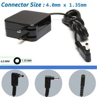 19V 2.37A 45W AC Adapter Charger for Asus Vivobook 15 X540S X540SA X540SA X540 S200E X200E X201E X202E/Asus Taichi 21 31/Asus Zenbook UX21A UX31A UX32A UX305 Series[4.0 1.35mm]