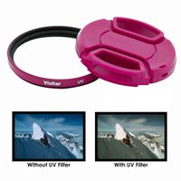 55mm Pink UV Filter for Sony Digital SLR Cameras Which Has Any Of These Lenses 16-70mm, 18-55mm A-Mount, 18-70mm, 28-70mm, 55-200mm, 35mm f/1.8 A-MOUNT, 50mm f/1.4, 50mm f/2.8, 85mm f/2.8, 100mm f/2.8
