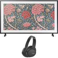Samsung The Frame 3.0 55 inch LS03R QLED Smart 4K UHD TV 2019 Model Bundle with Sony WH-CH700N Wireless Noise Canceling Bluetooth Headphones Black