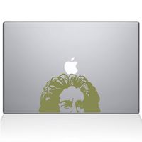 The Decal Guru Newton's Apple Decal Vinyl Sticker, 13" MacBook Air, Gold (2339-MAC-13A-G)