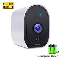 Battery Powered Camera BIZGOOD WiFi IP Camera Home Security System, Night Vision, Indoor/Outdoor Eaves, Compatible with Alexa, 2-Way Audio Talk, Free 32GB Memory Card