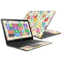 Mightyskins Skin Compatible with Hp Envy X360 15z 15" (2016) - Flower Garden | Protective, Durable, and Unique Vinyl Decal Wrap Cover | Easy to Apply, Remove, and Change Styles | Made in The USA
