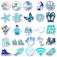 Vinyl Sticker 50Pcs Great for Water Bottles, Phone Cases, Skateboards, Guitars, and Much More! - Waterproof & Easily Removeable