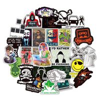 DOFE 50 PCS Hacker Stickers,Laptop Stickers,Guitar Motorcycle Bicycle Luggage Decal Graffiti Patches for Teens.