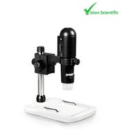 Vision Scientific VMD003 1080P Full HD Wi-Fi Digital Microscope with 3MP Image Sensor, 220x Magnification, 6 LED Illumination with Intensity Control, USB, iOS/Android/PC Compatible