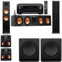 Klipsch RP-280F Tower Speakers-SW-112-5.2-Denon AVR-X4100W