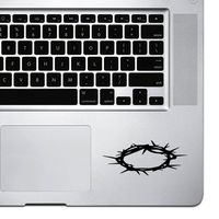 StickAny Palm Series Jesus Thorn Crown Sticker for MacBook Pro, Chromebook, and Laptops (Black)