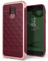 Caseology Parallax for Samsung Galaxy J5 Pro Case (2017) - Award Winning Design - Burgundy