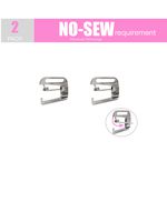 No Sew, Metal Swimsuit Bra Hooks, Lingerie Hook Replacement, Slide Hooks by Pin Straps (2)