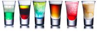 Circleware 42788 Clear Heavy Base Whiskey Shot Glasses, Set of 6, Party Home Entertainment Dining Beverage Drinking Glassware for Brandy, Liquor, Bar Decor, Jello Cups, 1.7 oz, Conquer