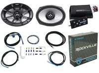 Package:(Pair)Kicker 40PS694 6x9" 180W Peak / 90W RMS 4-Ohm ATV/Motorcycle Speakers+40PXIBT502 Motorcycle+ATV 2-Channel Bluetooth Amp+Remote+8 Gauge Waterproof Marine/Boat Amp Wire Installation Kit