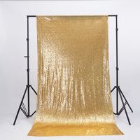 Zdada Seamless Not Through Gold Photo Booth Backdrop 3ftx5ft Sequin Curtain Sparkly Backdrop