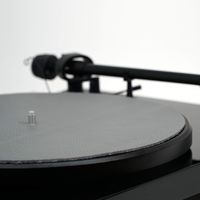 Premium Swiss Leather Turntable Mat | Charcoal | Slipmat Made in USA