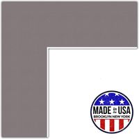 20x21 Cobblestone / Pewter Custom Mat for Picture Frame with 16x17 opening size (Mat Only, Frame NOT Included)
